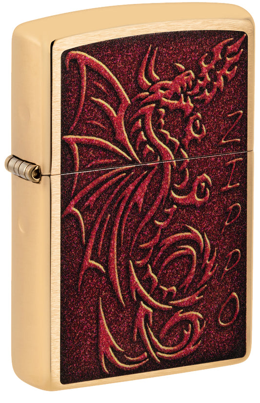 48362 Medieval Red Dragon Windproof Lighter