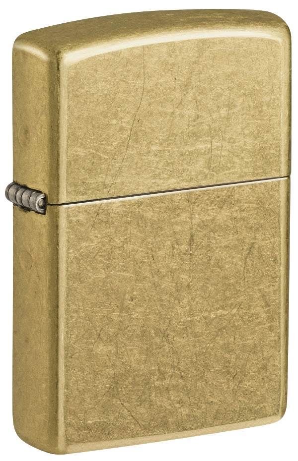 48267 Classic Tumbled Brass Windproof Lighter