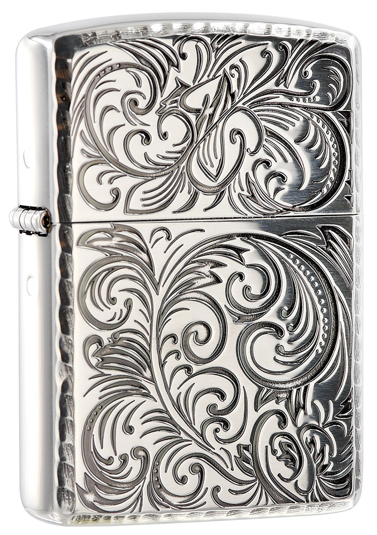 ZA-3-24C Armor® Regal Arabesque Windproof Lighter – Silver