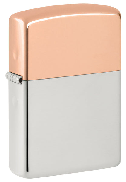48695 Copper & Sterling Silver Two-Metal Windproof Lighter