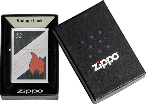 48623 Zippo Flame Established 1932 Windproof Lighter