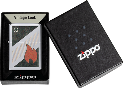 48623 Zippo Flame Established 1932 Windproof Lighter