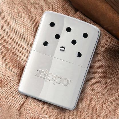 40451 Zippo 6-Hour Refillable Hand Warmer – Silver (Limited-Time 355 ml Fuel Gift)