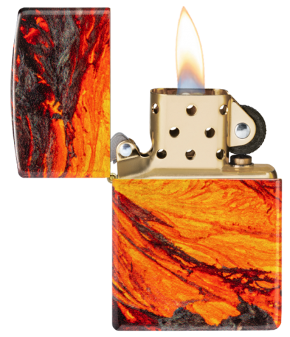 48622 Lava Flow Design 540 Fusion Windproof Lighter