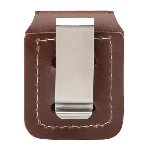 LPCB Zippo Leather Lighter Pouch with Belt Clip – Brown