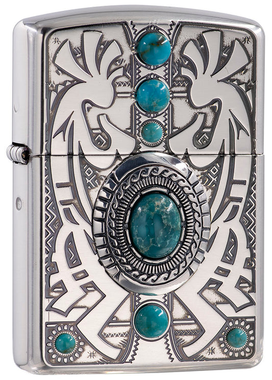 ZA-5-8B Armor® Native American Spirit Emblem Windproof Lighter