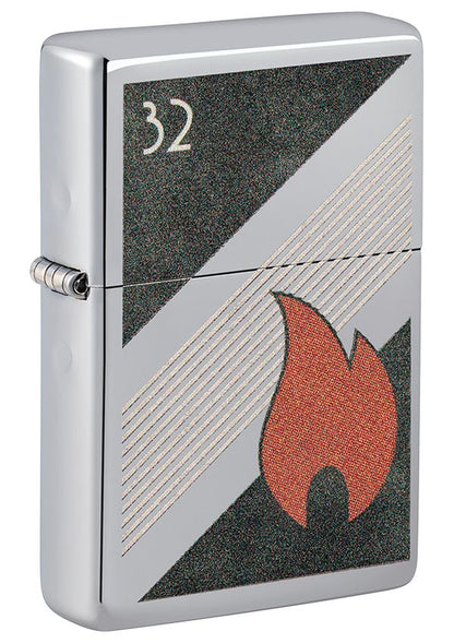 48623 Zippo Flame Established 1932 Windproof Lighter