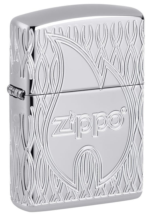 48838 Geometric Flame Pattern Windproof Lighter