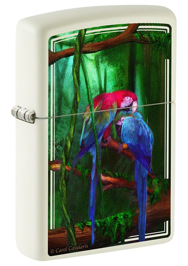 48972 Jungle Jewel Windproof Lighter (Includes Blue-Light Keychain, Assorted Color)