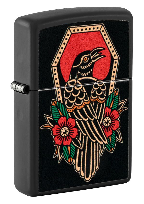 48611 Raven Tattoo Windproof Lighter