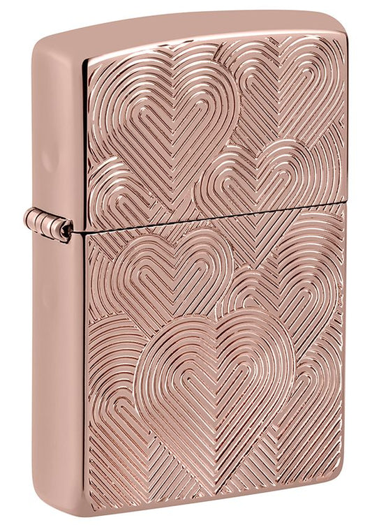 48919 Heart & Ocean Texture Windproof Lighter