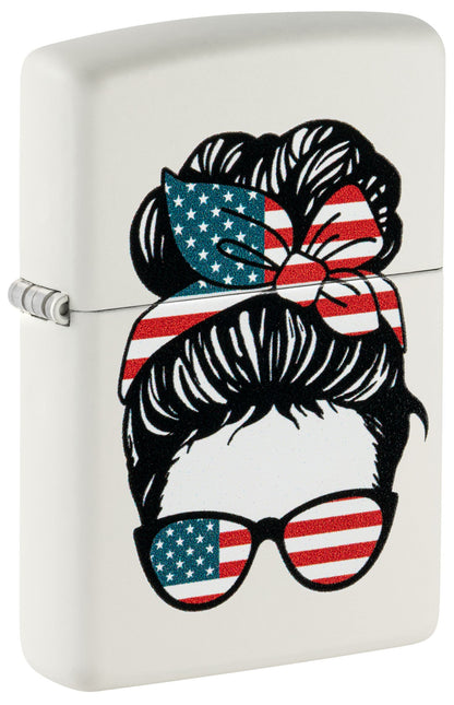 46156 American Woman Design Windproof Lighter