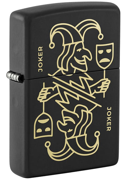 46290 Black & Gold Apocalypse Joker Windproof Lighter