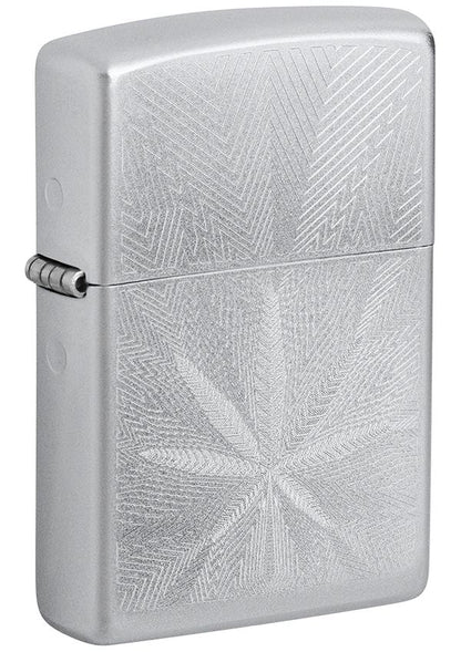 46256 Ornamental Cannabis Leaf Windproof Lighter