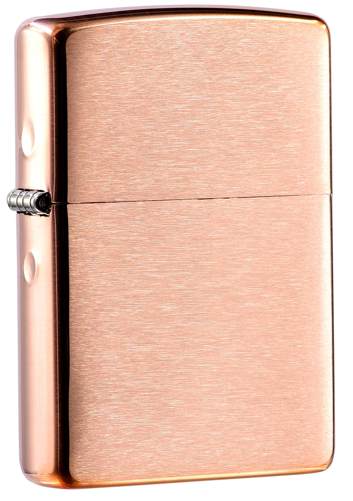 48107 Brushed Copper Windproof Lighter with Black Insert