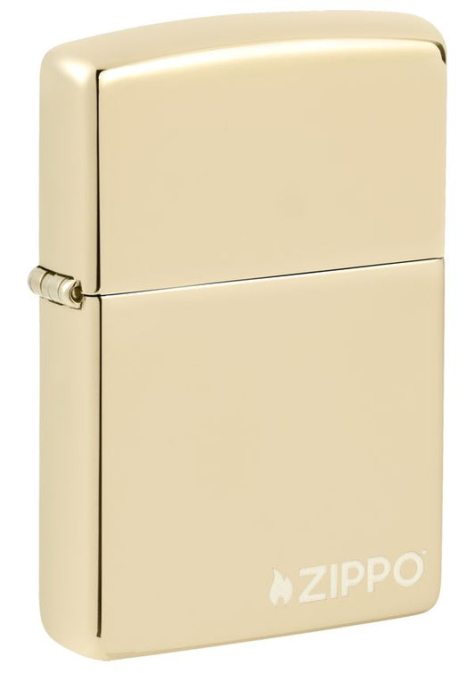 46682ZL Champagne Zippo Logo Windproof Lighter