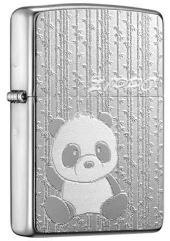 ZA-4-61A Panda in Bamboo Windproof Lighter