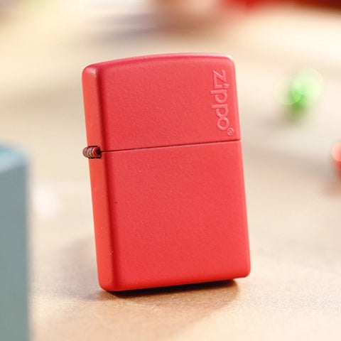233ZL Red Matte Zippo Logo Windproof Lighter