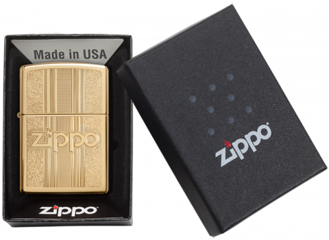 29677 Retro Brass Texture Design Windproof Lighter