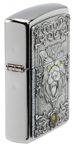 48690 Wolf Emblem Windproof Lighter
