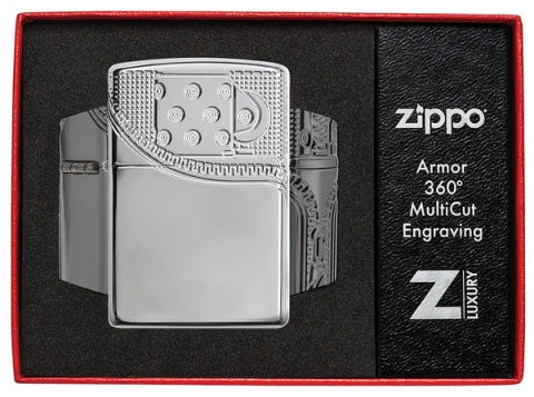 29674 Zipper Structure Design (Armor) Windproof Lighter