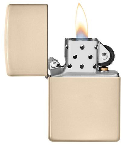 49453 Plain Sand Color (Solid Finish) Windproof Lighter