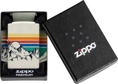 48573 Mountain Sunset Windproof Lighter