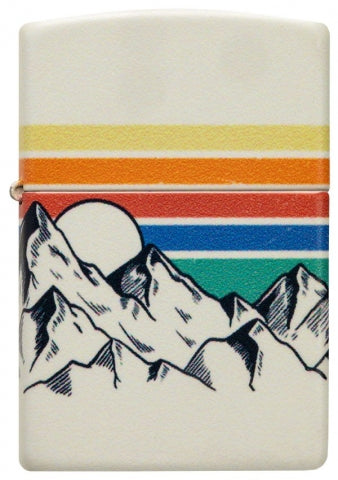 48573 Mountain Sunset Windproof Lighter