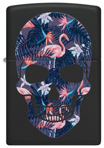 49771 Flamingo Skull Windproof Lighter