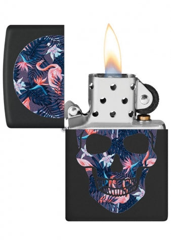 49771 Flamingo Skull Windproof Lighter