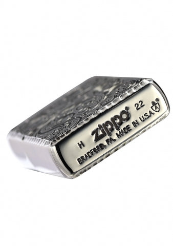 ZA-3-24C Armor® Regal Arabesque Windproof Lighter – Silver