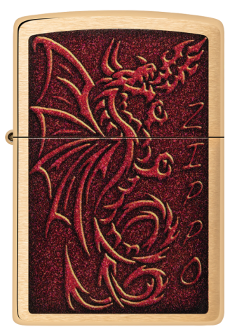 48362 Medieval Red Dragon Windproof Lighter