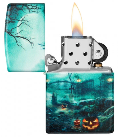 48389 Haunted Cemetery Windproof Lighter