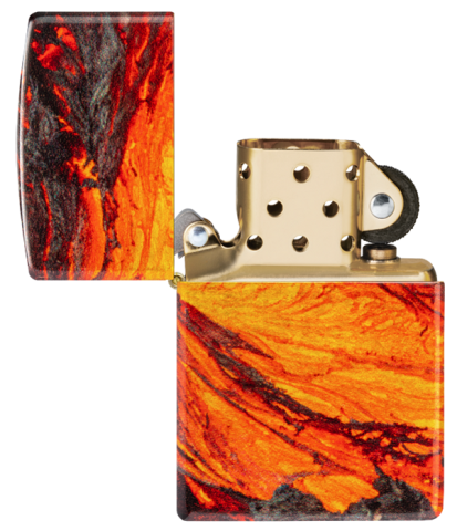 48622 Lava Flow Design 540 Fusion Windproof Lighter