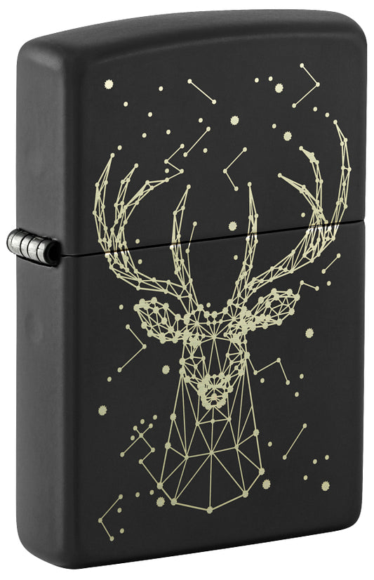 48385 Celestial Golden Deer Windproof Lighter