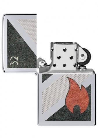 48623 Zippo Flame Established 1932 Windproof Lighter