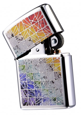 48412 Rainbow Mosaic Windproof Lighter