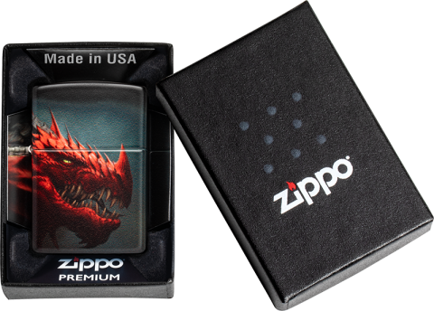 48777 Red Dragon Windproof Lighter