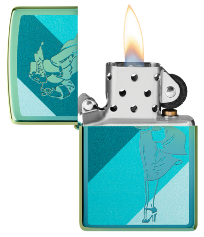 48457 Windy Windproof Lighter – Teal Ice