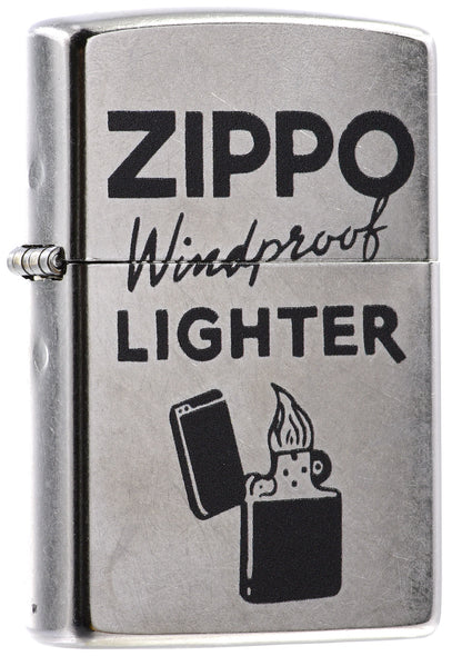 49592 Classic Slogan Design Windproof Lighter