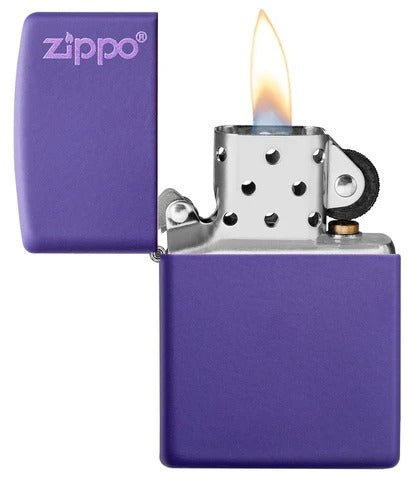 237ZL Purple Matte Zippo Logo Windproof Lighter
