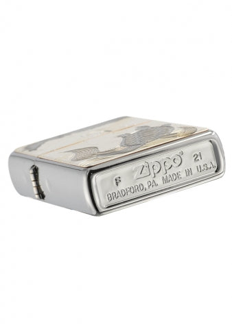 ZA-5-26J Japanese Crane & Tortoise Windproof Lighter