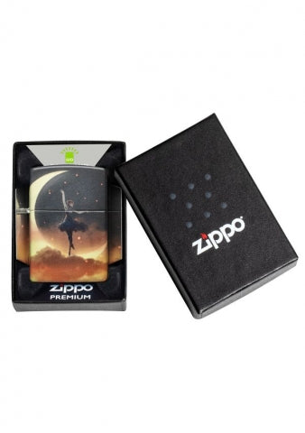 48781 Crescent Moon Dancer Windproof Lighter