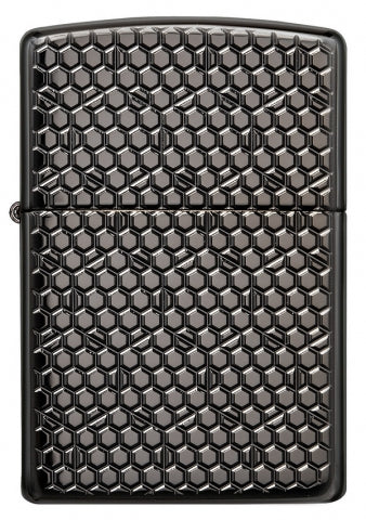 49021 3D Hexagonal Design (Armor) Windproof Lighter