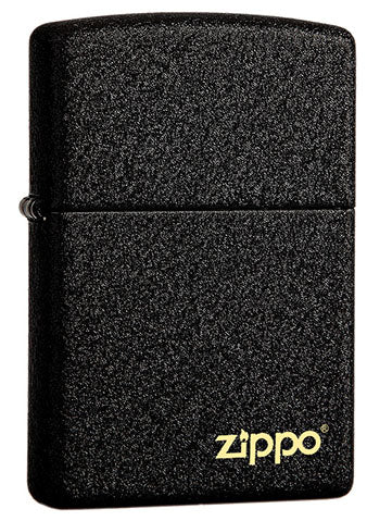 236ZL Black Crackle Zippo Logo Windproof Lighter