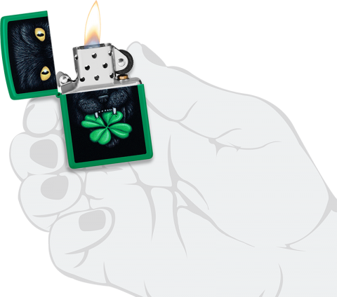 46721 Lucky Cat Design Windproof Lighter