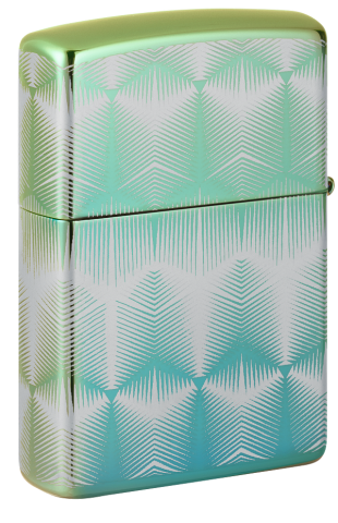 49813 Blue-green ice flower pattern Windproof Lighter
