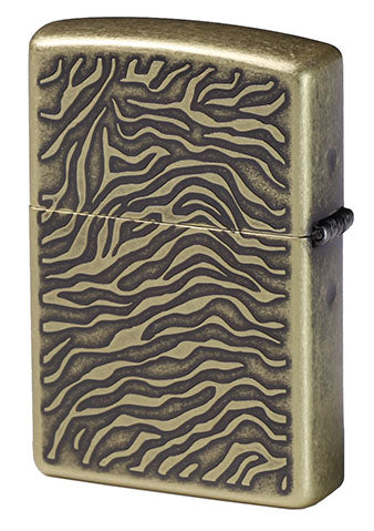 ZA-1-4 Golden Tiger with Jeweled Eyes Windproof Lighter