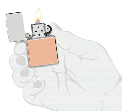 48694 純銀純銅雙金屬防風打火機