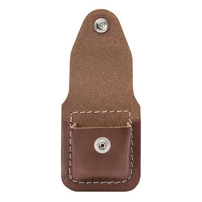 LPLB Zippo Leather Lighter Pouch with Snap Closure – Brown